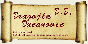 Dragojla Ducanović vizit kartica